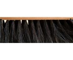 Naturhaar Rosshaarbesen Saalbesen BawiTec Zimmerbesen Rosshaar-Besen Stiel Stielloch Holzstiel (Besen 60cm / Stiel 160cm)