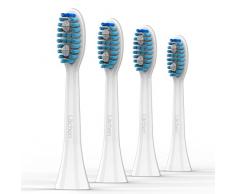 Lächen Standard Aufsteckbürsten, Ersatzbürstenkopf für Lächen elektrische Zahnbürste, S121, 4 Stück