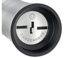 Zassenhaus Muskatmühle Mephisto, Edelstahl/Acryl, Silber, 13 x 4,5 cm