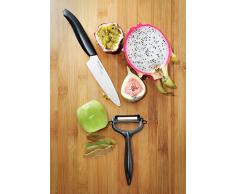 KYOCERA - GEN Series -Obst- und Gemüse Keramikmesser aus Hochleistungskeramik | extrem scharf | ultraleicht | hohe Bruchfestigkeit | handgeschliffen. Klingenlänge: 11 cm