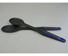 TUPPERWARE Griffbereit Kochlöffel(2) schwarz-blau D174 Rührlöffel TOP-Kochlöffel