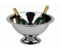 APS 36046 Champagnerkühler, Edelstahl, Silber, 28 x 28 x 30 cm