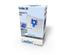 10 Staubsaugerbeutel AEG Comfort, Exquisit, Vampyr, Vampyr CE, MegaPower, E-Serie, Gr. 28, ACE-Serie mit stabiler Halterung aus Kunststoff