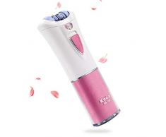 Epilierer, Queenmew Haarentferner Damen Mit Led Licht, Haarentfernung Gesicht & Damenrasierer Elektrisch Bikinizone, Gesichtshaarentfernung & Kabellose Elektrisch Epiliergerät Für Damen Körper