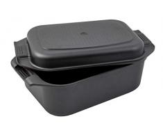 Karcher Bräter 2in1 (Aluguss, 8,7 Liter, Induktion, inkl. Deckel und Topfhandschuhen) schwarz