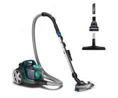 Philips FC9555/09 PowerPro Active beutelloser Staubsauger (650 W, 1,5 L Staubvolumen, inkl. Mini-Turbo-Saugbürste, Hartbodendüse)