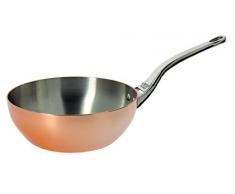 DE BUYER Konische Sauteuse, Kupfer, orange, 24 cm