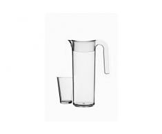 Mepal Wasserkaraffe Flow 1.5 L, Kunststoff, Klar, 179 x 10.8 x 29 cm