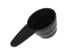 Lunji Dosierlöffel, Kunststoff, Kaffeelöffel, Milchpulver, Mehl, 8 g, 10 g, 12 g, Schwarz , 9.5x5x3.5cm