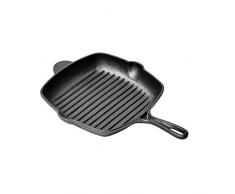 SHYOD Steak Topf gebratenes Steak Spezialtopf Gusseisen Einhand verdickt Induktionsherd mit flachem Boden Antihaft-Bratpfanne Gasherd