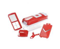 Genius Nicer Dicer Smart | 5 Teile | Gemüseschneider | Zwiebelschneider | Schneiden/Würfeln/Hobeln/Stifteln | Mandoline | Multischneider | Gemüsehobel | Obstschneider | NEU