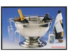 Gläserring verchromt für 12 Gläser zu Champagnerschale / Sektschale Ø 38 cm