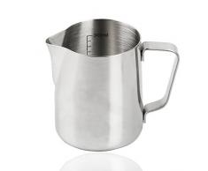 Hemore Milchkännchen 350 ml Edelstahl Milchkännchen mit Messlinie für Cappuccino Café Latte