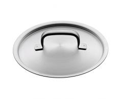 WMF Gourmet Plus Stielkasserolle, 16 cm, Metalldeckel mit Dampföffnung, Kochtopf 1,4l, Cromargan Edelstahl mattiert, Innenskalierung, Topf Induktion, unbeschichtet