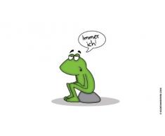 Frühstücksbrettchen Frosch Immer ich!