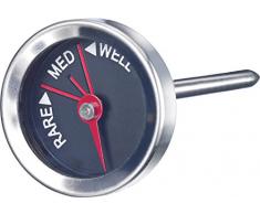 Westmark 2 Garpunkt-Anzeiger für Steaks, Länge: 7 cm, Mit Kerntemperatur-Anzeige, Rostfreier Edelstahl, Steakthermometer, Silber/Schwarz, 12482280