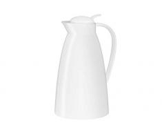 alfi 0825.010.100 Isolierkanne Eco, Kunststoff gefrostet Weiß 1,0 l, 12 Stunden heiß, 24 Stunden kalt