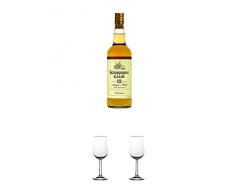 Knappogue Castle 12 Jahre Irish Whiskey 0,7 Liter + Nosing Gläser Kelchglas Bugatti mit Eichstrich 2cl und 4cl 1 Stück + Nosing Gläser Kelchglas Bugatti mit Eichstrich 2cl und 4cl 1 Stück
