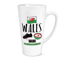 Rugby Wales Große Latte-Tasse, 480 ml
