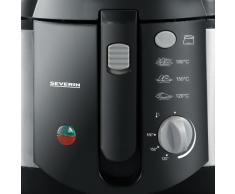 SEVERIN FR 2437 Fritteuse (1.500 W, 2 L Kapazität, 300 g Frittiermenge) edelstahl/schwarz
