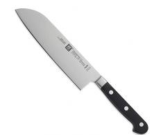 Zwilling 31117181 Professional S Santokumesser, Rostfreier Spezialstahl, Zwilling Sonderschmelze, genietet, Vollerl, Kunststoff-Schalen, 18 cm, schwarz