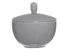 Ritzenhoff & Breker Doppio Zuckerdose, Zucker Dose, Vorratsdose, Geschirr, Porzellan, Grau, 9 cm, 576924