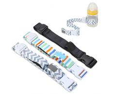 HIFOT Baby Flaschen Trinklernbecher Sippy Cup Gurt Leine, Anti Drop Kinder Getränkehalter, Kleinkind Trinken Tasse Clip Strap Halter für Kinderwagen Buggys Autositz Hochstuhl(Zufälliger Stil)