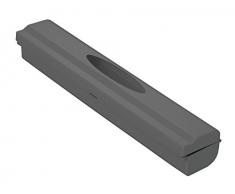 WENKO 86678500 Folienschneider/Folienspender, Acrylnitril-Butadien-Styrol (ABS), 38 x 5.2 x 6.7 cm, anthrazit