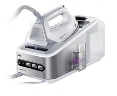 Braun CareStyle 7 Pro 7155 WH Dampfbügelstation - Dampfbügeleisen mit FreeGlide 3D Bügelsohle, Vertikaldampf, 2400 Watt, Pumpendruck 7,5 bar, Dampfstoß 500g/min, großer 2 l Wassertank, weiß