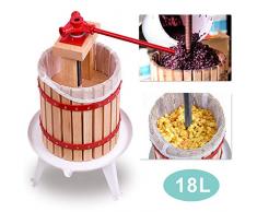 wolketon Obstpresse Saft 18L Entsafter Maischepresse Presse Frucht Obstpressen Filternetz Juicer Presstuch