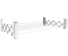 Leifheit Wandtrockner Teleclip 42 Extendable, 7,4m Trockenleine, ausziehbarer Wandtrockner, platzsparender Trockner, kompakt und robust, Wäschetrockner für die Wand, Wäschreck mit Wandmontage