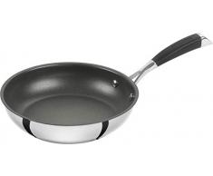 CORNELIA POLETTO BY ZWILLING Bratpfanne, 24 cm, mit 4-lagiger Antihaftbeschichtung mit Diamantpartikeln, 18/10 Edelstahl, für alle Herdarten inkl. Induktion