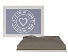 Bada Bing Knietablett Kissentablett I Love My Home Tablett Kissen Herz Trend Neu