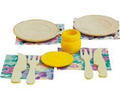 Rülke Holzspielzeug 21643 Puppenhauszubehör, holzfarben, gelb