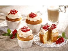 250 Muffins-Backförmchen rund Ø 5 cm · 3,2 cm weiss PS18386
