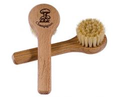 SIDCO Pilzbürste 2 x Champignonbürste Gemüsebürste Bürste Küchenbürste mit Stiel