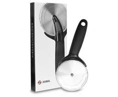 Zobel Premium Pizzaschneider scharfes Pizzamesser aus Edelstahl inklusive Klingenschutz - Anti-Rutsch-Griff für optimalen Halt - Hochwertige Qualität mit edlem Design