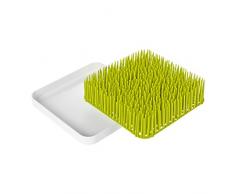 Boon GRASS Abtropfgestell mit praktischer Auffangschale für die Küche, Stylisches zweiteiliges Trockengestell in Grün, Baby Erstausstattung, Trockenständer für Babyflaschen, Baby Zubehör