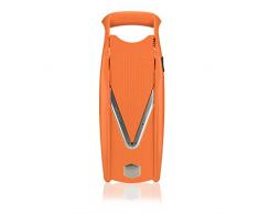 Börner V5 Gemüsehobel Starter Set orange Julienneschneider Gurkenhobel Pommesschneider Scheibenschneider Gemüsereibe vegan