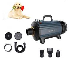 DLLY Hundefön Tragbares Haustier Wassergebläse Geräuscharm Hochleistungs Teddy Golden Retriever Großer Hund Katzendusche Spezialtrockner Mit Anionengenerator Dual-Use-Integration, Pink, Blau