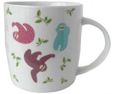 Puckator MUG178 Tasse Porzellan Design Funky Faultier