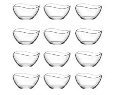 LAV 12 tlg. Glasschalen 215 ml Vira Schalen Glasschale Dessertschale Vorspeise Glas Gläser