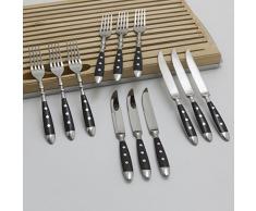 Steakbesteck Bistro 12-teilig (6 x 2) Steakmesser Pizzabesteck Besteck