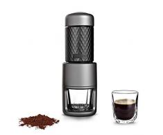 STARESSO Espressomaschine Tragbare Kaffeemaschine Manuelle Handpresso mit Espresso Kaffee Kapseln Cappuccino Quick Cold Brew Alles-in-Einem für zu Hause Büro Reisen Outdoor Camping