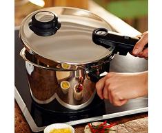 Fissler vitavit premium / Induktions-Schnellkochtopf, (6 L, Ø 22 cm), Edelstahl-Dampfkochtopf, 2 Garstufen, stapelbar, alle Herdarten) - silber