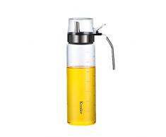 UPKOCH Ölspender Flasche Olivenöl Essigspender 500ml Anti-Leck Glas Sojasauce Behälter Salatdressing Behälter Flasche für die Küche Kochen Grill braten