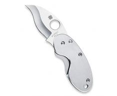 Spyderco Erwachsene Messer Edelstahlmesser mit gerader Kante Outdoormesser-Cricket-Länge geschlossen: 6.98 cm Typ: Framelock, Mehrfarbig, Nicht zutreffend