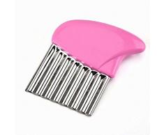 Doyime Wellenschneider aus Edelstahl Kartoffelschneider Gemüseschneider Küchenhelfer Karotten Chips spülmaschinenfest