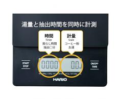 Hario V60 VST-2000B Küchenwaage, Glas, schwarz