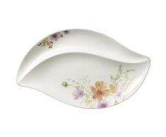Villeroy & Boch Mariefleur Serve & Salad Servierteller, Basic, 50 x 30 cm, Premium Porzellan, Weiß/Bunt